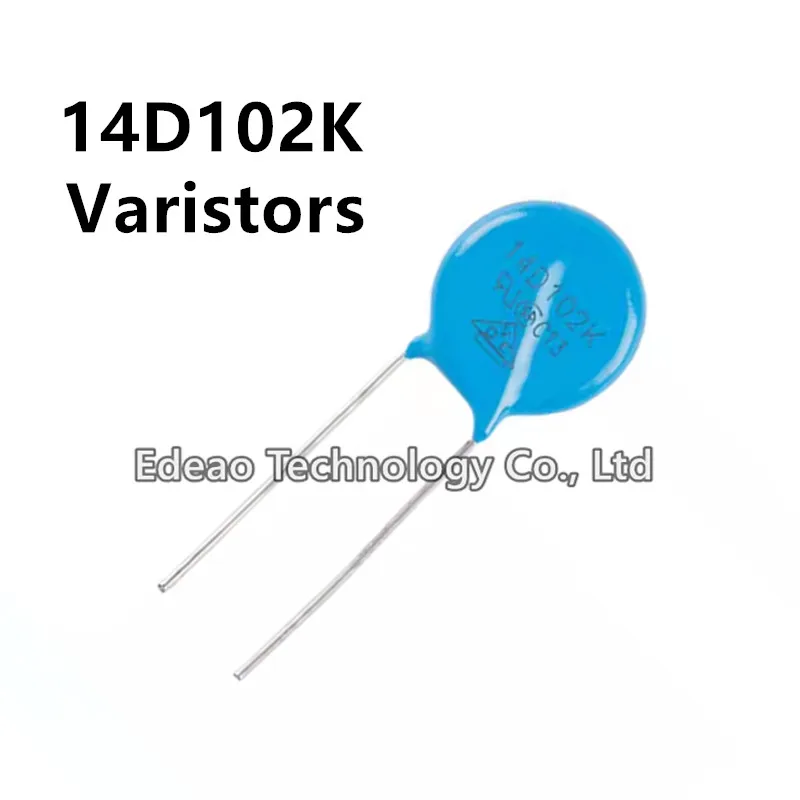 

20 шт./партия Варисторы 14D102K 14D-102K 102KD14 1000 В Диаметр: 14 мм