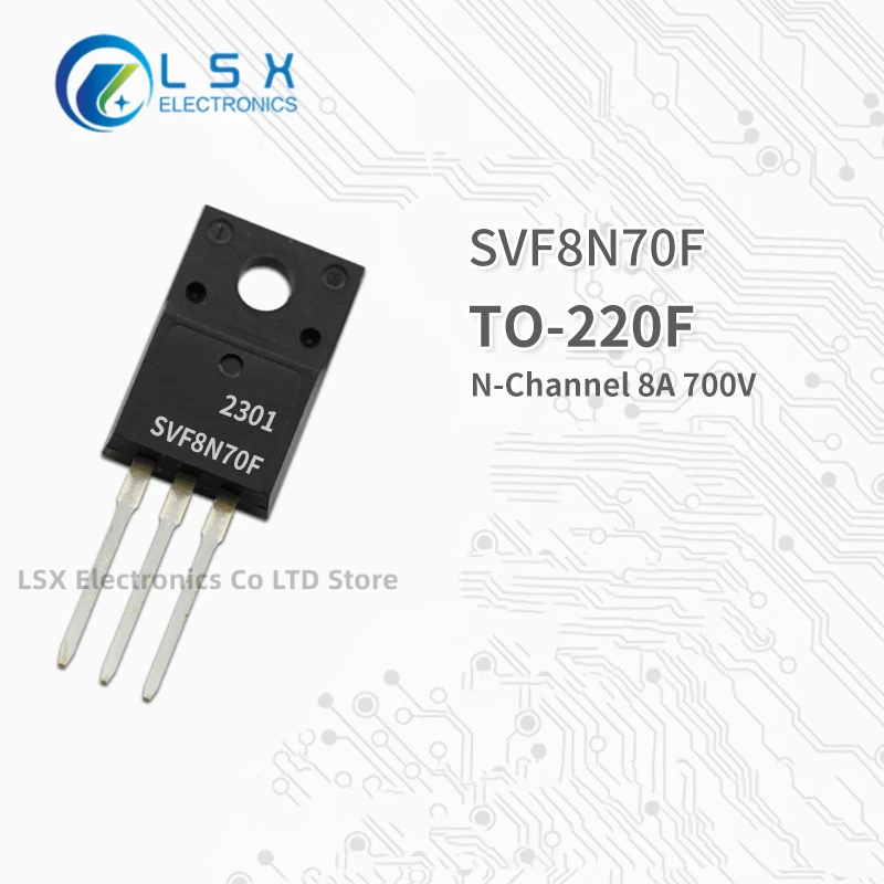

10 шт. новые оригинальные прямые продажи с фабрики SVF8N70F TO-220F Инкапсуляция N канал МОП полевой эффект транзистор 8A 700 в