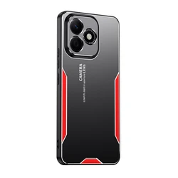 Premium Aluminum Alloy Protective Back Cover Case - Hard Shell Design for Honor 90 (Red)