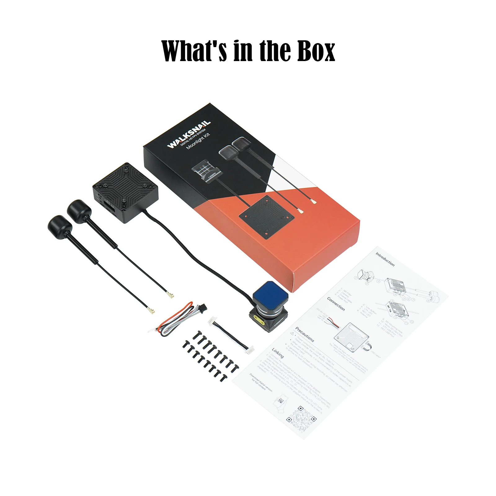 CADDX Walksnail Moonlight Kit 4k/60FPS FOV 160° HD Startlight Camera,Support Gyroflow,Built-in EIS,Dual Antennas,for FPV Drone thumbnail 6