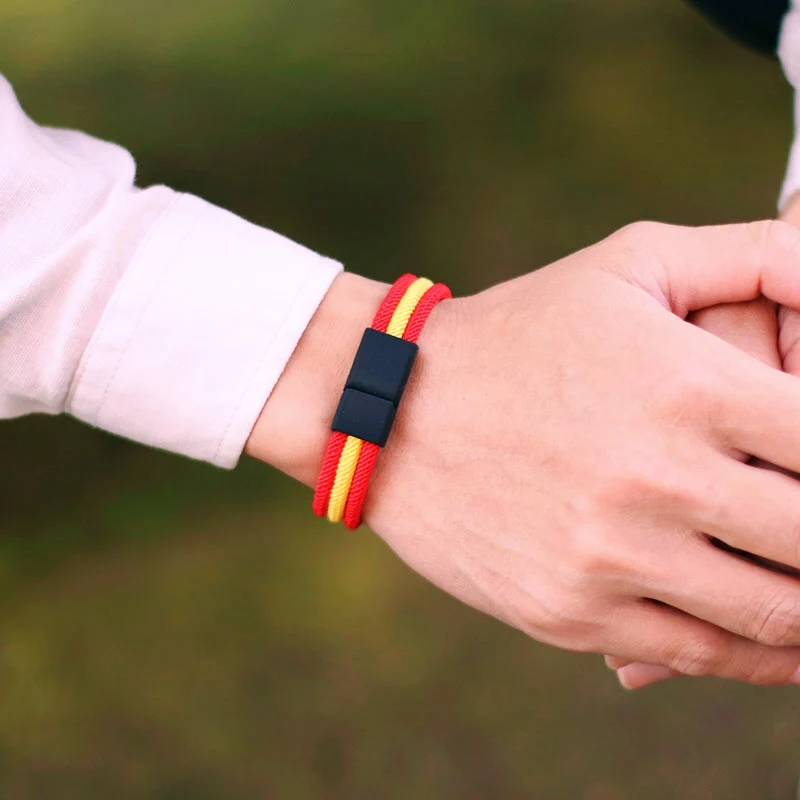 Nylon Cord Chain Bracelet For Men With Magnet Buckle