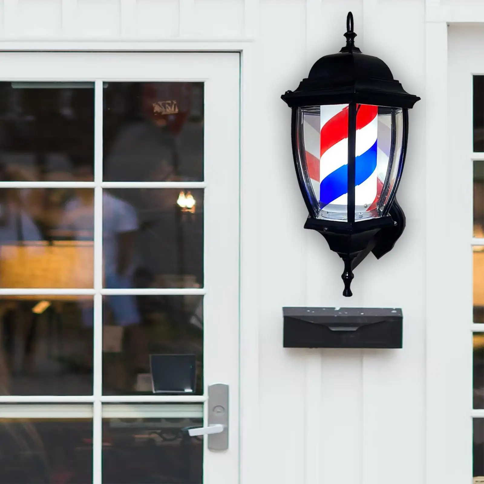 이발소 조명 회전 방수 레드 미용 벽 마운트, 에너지 절약