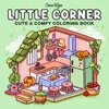 1/8PCS Coloring Book COZY FRIENDS Coloring Book for Adults and Teens Featuring Adorable Creepy Creatures for Festival Gifts 4