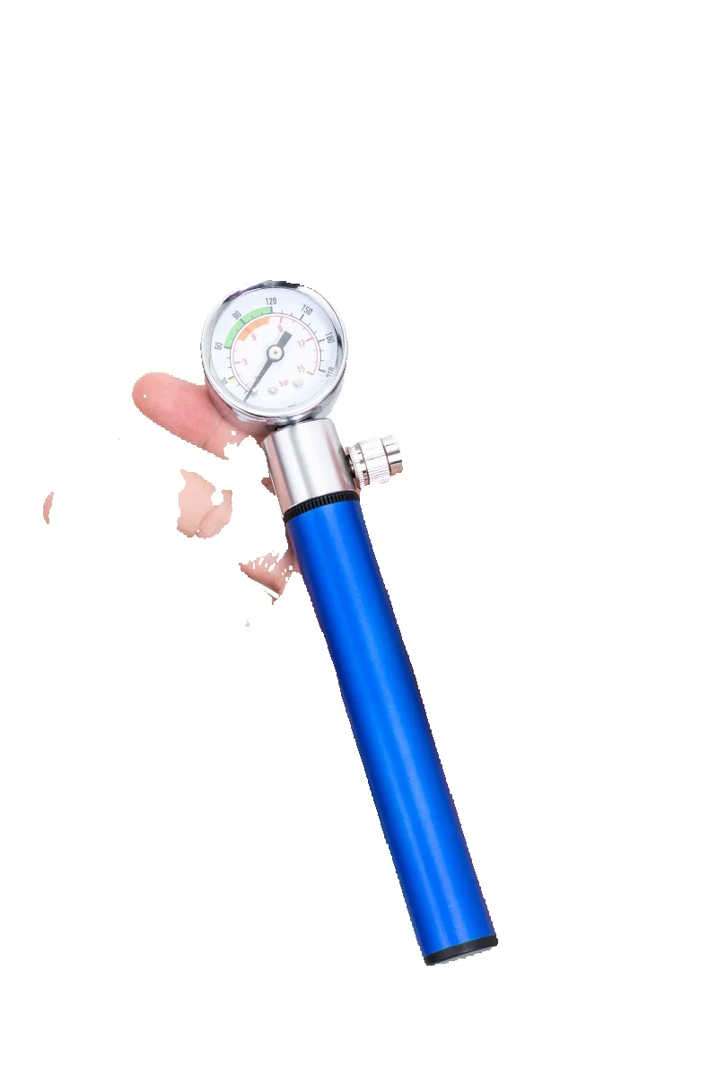 Bicycle with watch, aluminum alloy mini inflator, mountain road bike, basketball portable small quick inflator_voghion.com