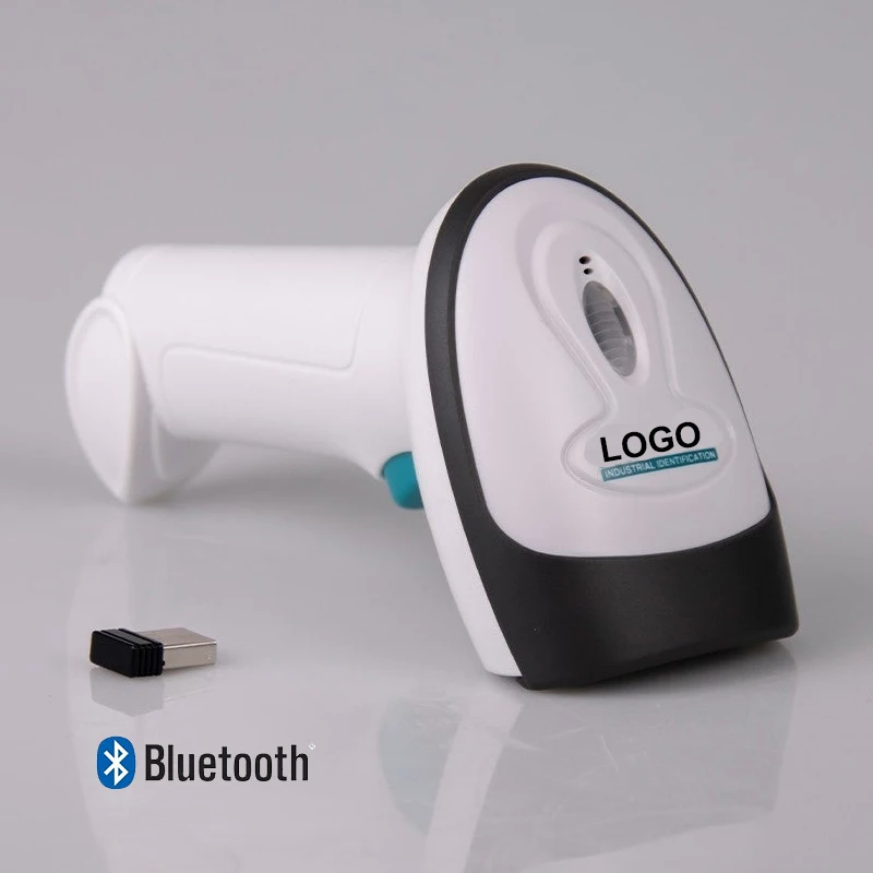 2D Wired Wireless Barcode Scanner Automatic Barcode Mode Handheld Bluetooth Scanner PDF417 DataMatrix OR Barcode Reader