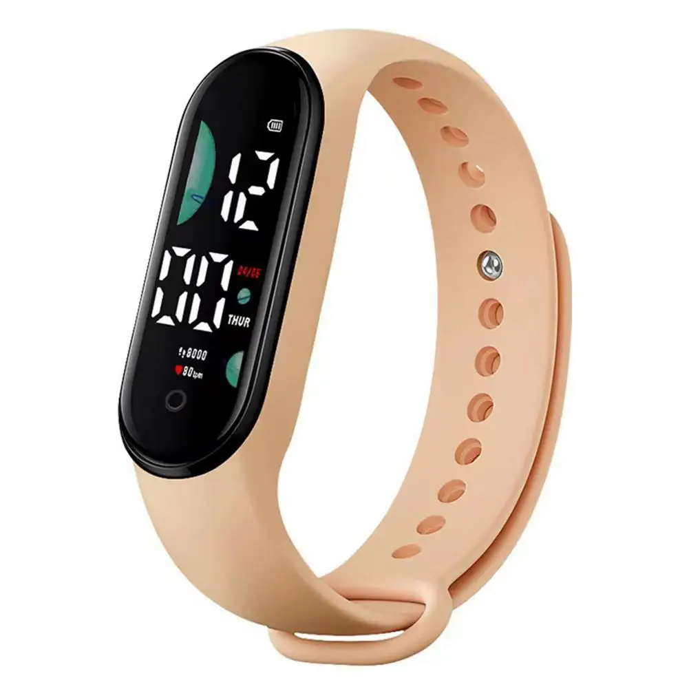 M9 Electronic Watch LED Touch Control Waterproof Multifunctional Week Time Display Men Women Unisex Sports Bracelet for Kids digital watch