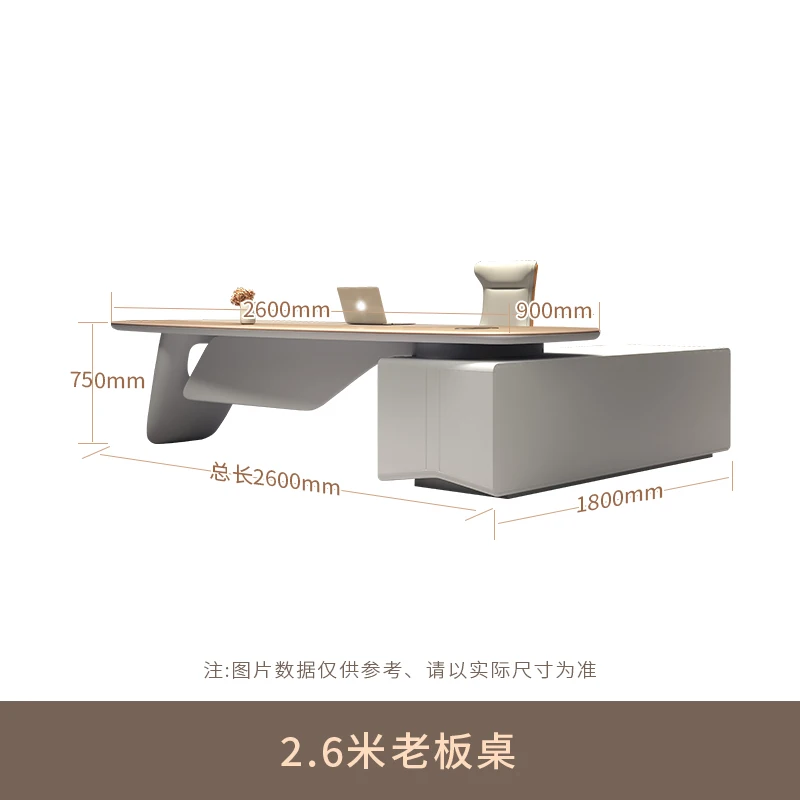 Boss Executive Office Desk Corner Combination الحد الأدنى مكاتب الكمبيوتر الخشبية القراءة الاستقبال Escritorio أثاث المكاتب