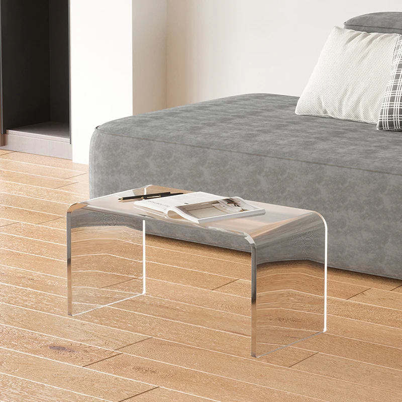 Modern Coffee Table Acrylic Tray Small Transparent Floor Coffee Table Sofa Side Square Bedside Tavolino Da Divano Room Decor 2 square meter under floor heating film ac220v floor heating film 220w per square meter