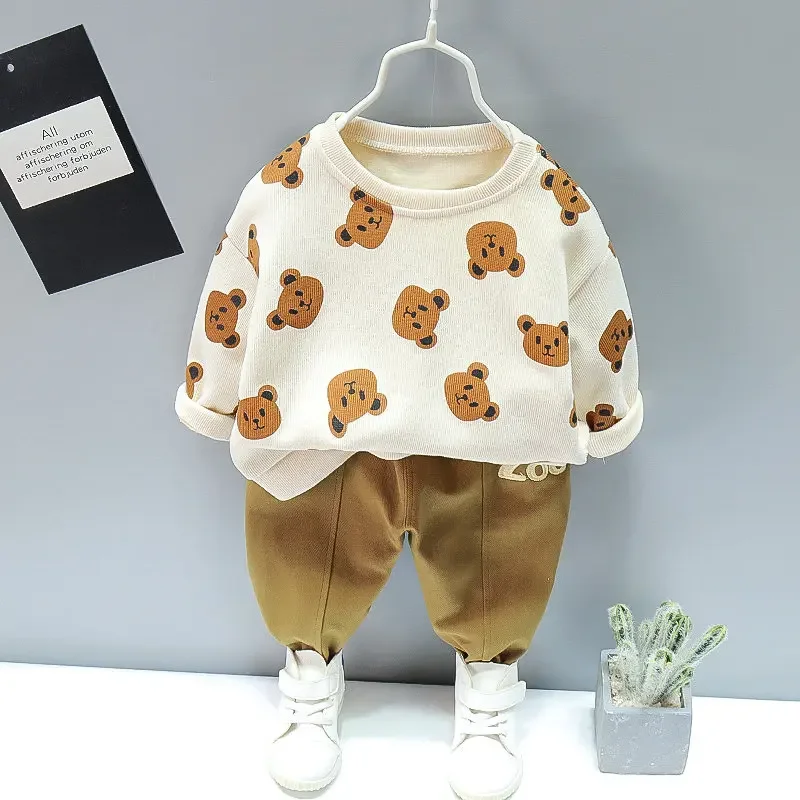 Spring Autumn Children Boys Girls Clothing Suits Fashion Kids Cartoon Full Printe T-shirt Pants 2Pcs/Sets Toddler Tracksuit kids clothing set kids t shirt girls clothing set kids sports suit boys clothing set children sports suit kids sweatshirt set boys tracksuits suit boys tracksuits