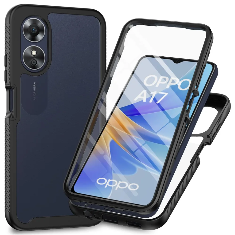 Прозрачная фотопленка для OPPO A78 чехол 2023 PET Передняя пленка 360 защитный бампер чехол для OPPO A17K A 17 57 58 77 A57S A77S чехол для телефона