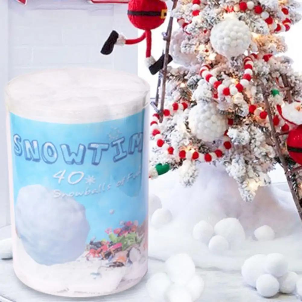 Fake Christmas Snowball Snowball Fight Toy for Kids Winter Wonderland  Snowball Decorations Artificial Cotton for Indoor for Snow - AliExpress