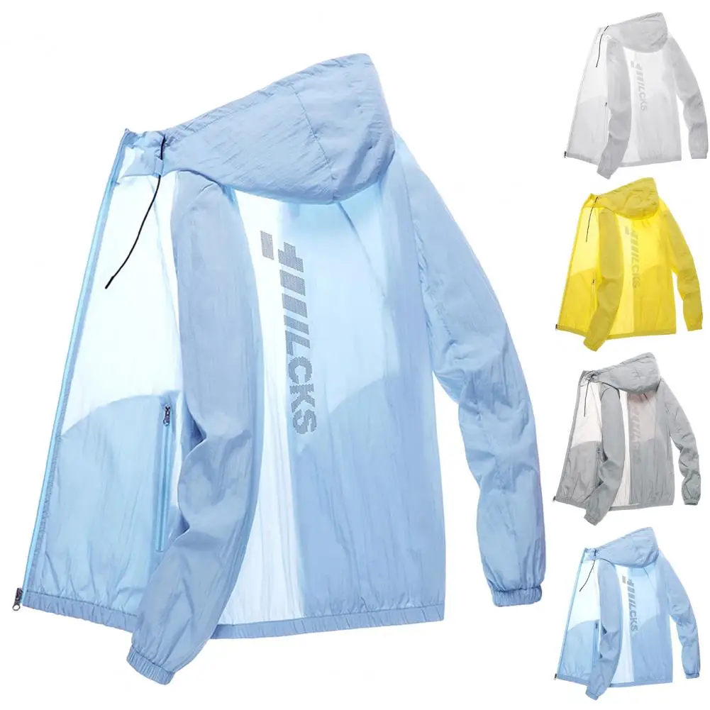 Trendy Windbreaker Jacket Shrinkable Cuffs Outdoor Trench Coat Pockets Men Windproof Quick Drying Windbreaker Versatile