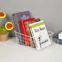 Metal Wire Storage Basket with Handle Wrought Iron Art Fruit Vegetable Snacks Holder Bathroom Kitchen Sundries Container 3