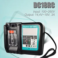 Replacement for Makita 14.4V - 18V Fast Battery Charger DC18RC for Makita Li-ion Battery BL1860 BL1850 3.0 A with LED Display 6