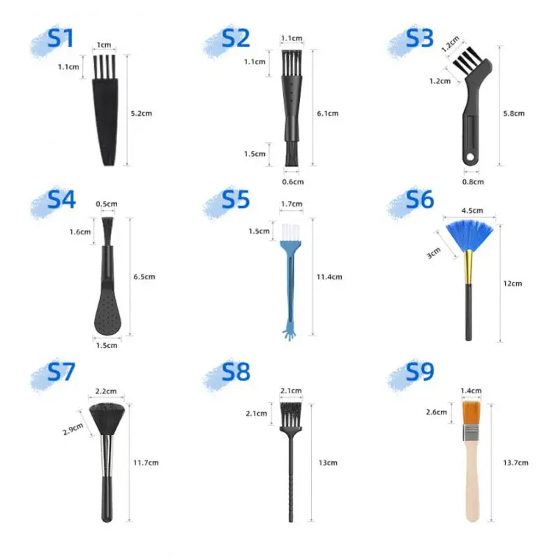 노트북 청소 도구용 키보드 PC 청소 브러시 키트, 정전기 방지, 휴대용 가정용 브러시, 카메라 태블릿 이어폰용