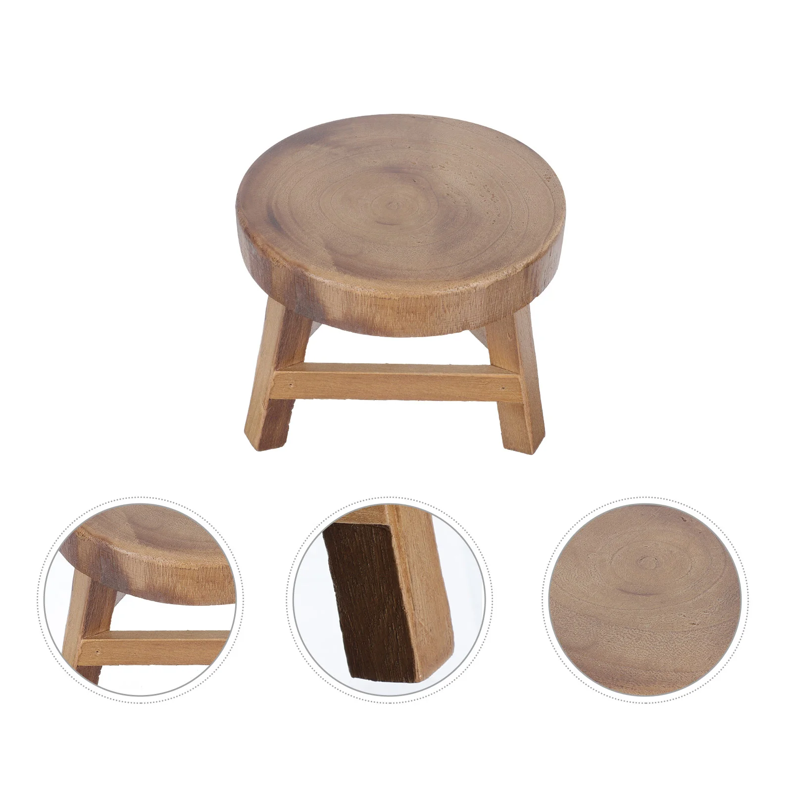 

Solid Wood Flower Pot Stand Balcony Decor Wooden Plant Display Bonsai Shelf Plants Stool