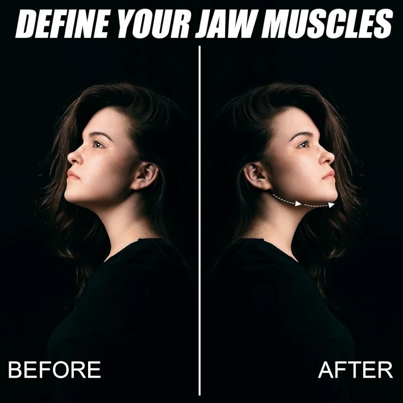 3 Pcs Silicone Jawline Exerciser Set 3-Level Fit Jaw Trainer for Men & Women Facial Muscle Toner for Enhanced Chin Definition jaw exerciser