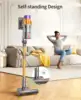 Vacuum Cleaner, 550W 45KPA 60Mins Cordless Stick Vacuum Cleaner With Touch Screen, Wall Mount Charging, Self-Standing, Handheld 6