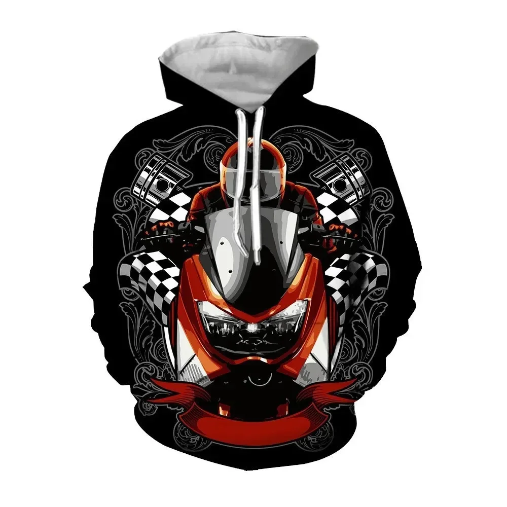 Hoodie Graphique de Motard Révolutionnaire