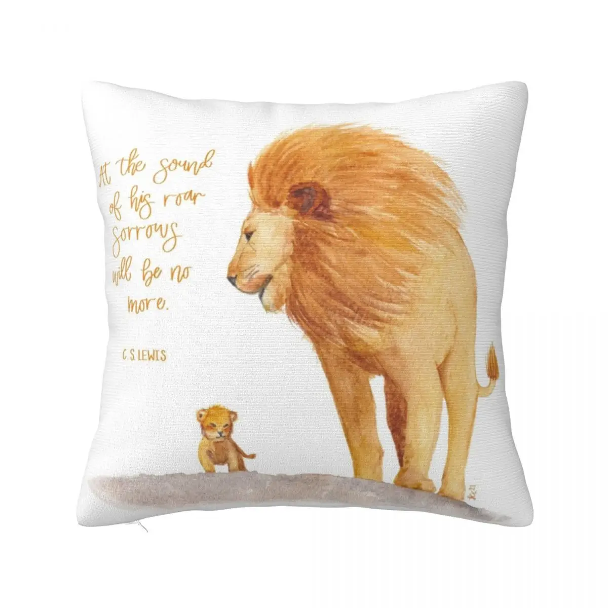 

Декоративные наволочки Aslan Narnia с акварельными львами, декоративные подушки для роскошного дивана, Роскошный декор