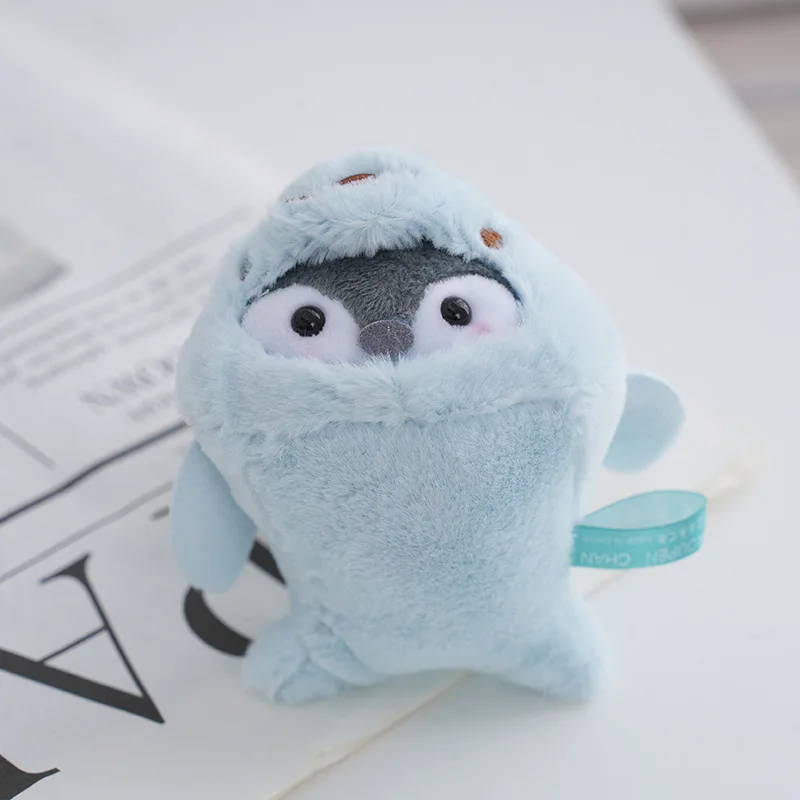 10CM Little Penguin Dolphin Whale Shark Penguin Plush Charm