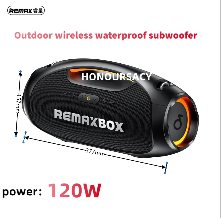 

120W Peak High Power Amplifier Portable Subwoofer Waterproof Dustproof Design TWS Stereo Bass Outdoor Wireless Bluetooth Speake
