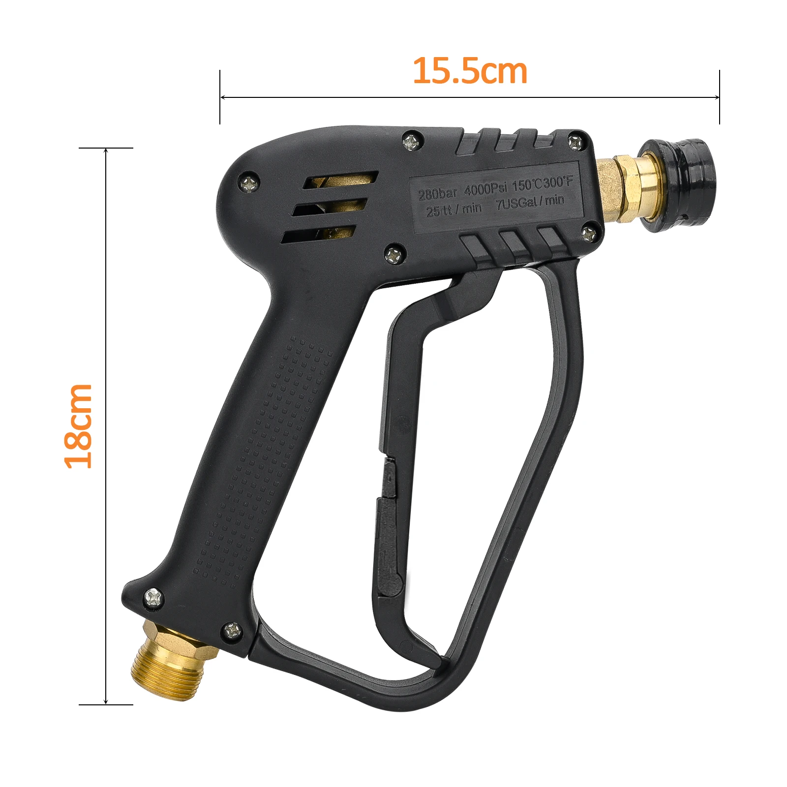 高圧洗浄水銃karcher 5ノズル4000psiでM22 G1/4プロの電気高圧ワッシャー 高圧洗浄ガン,4,000psi,M22,g1/4,プロの電気高圧洗浄機用 - AliExpress