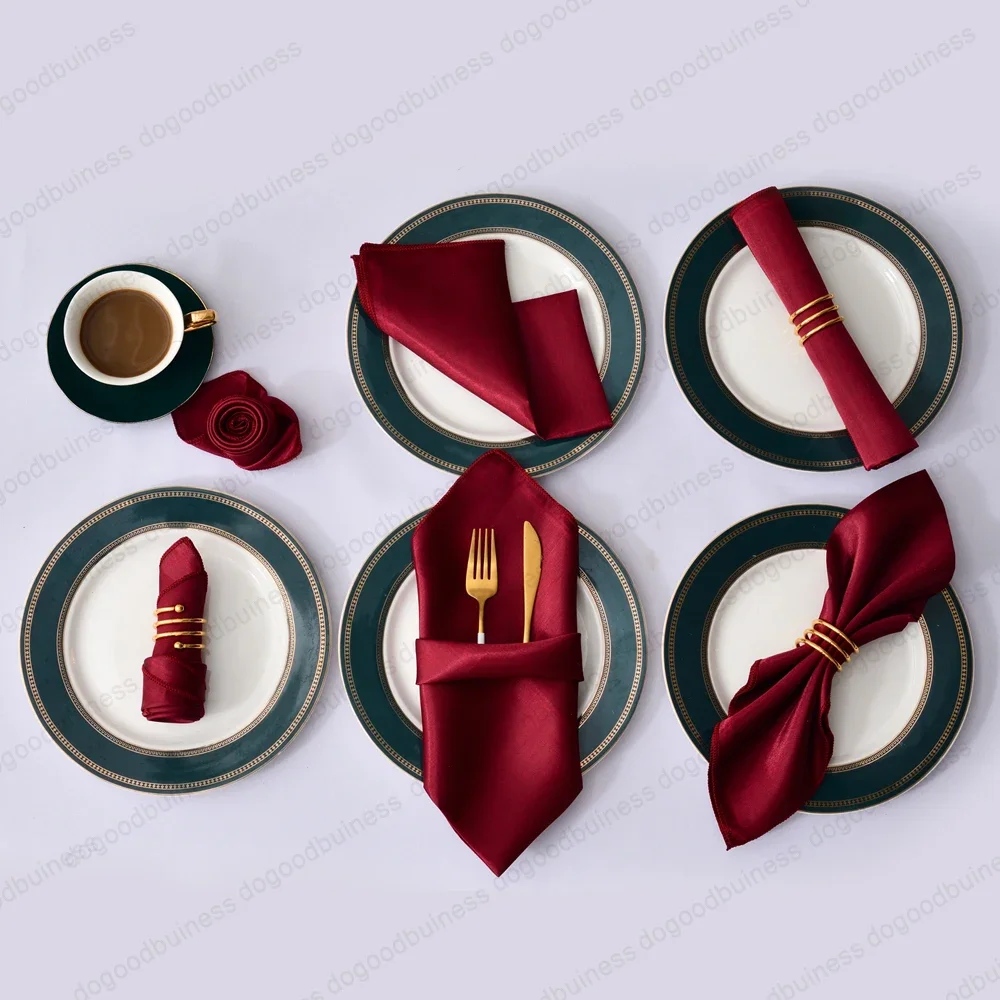 12pcs burgundy