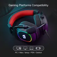 Redragon H510 RGB Zeus X Wired Gaming Headset  Lighting 7.1 Surround Sound Multi Platforms Headphone Works For PC PS4 1