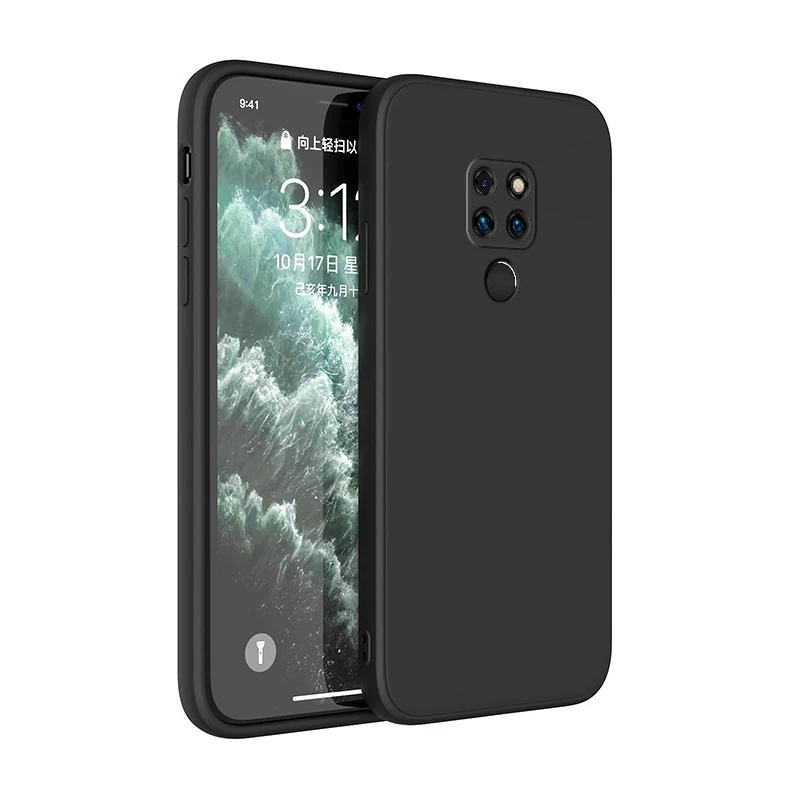 Luxury Matte Square Silicone Phone Case - Classic Design for Xiaomi Redmi Note Series