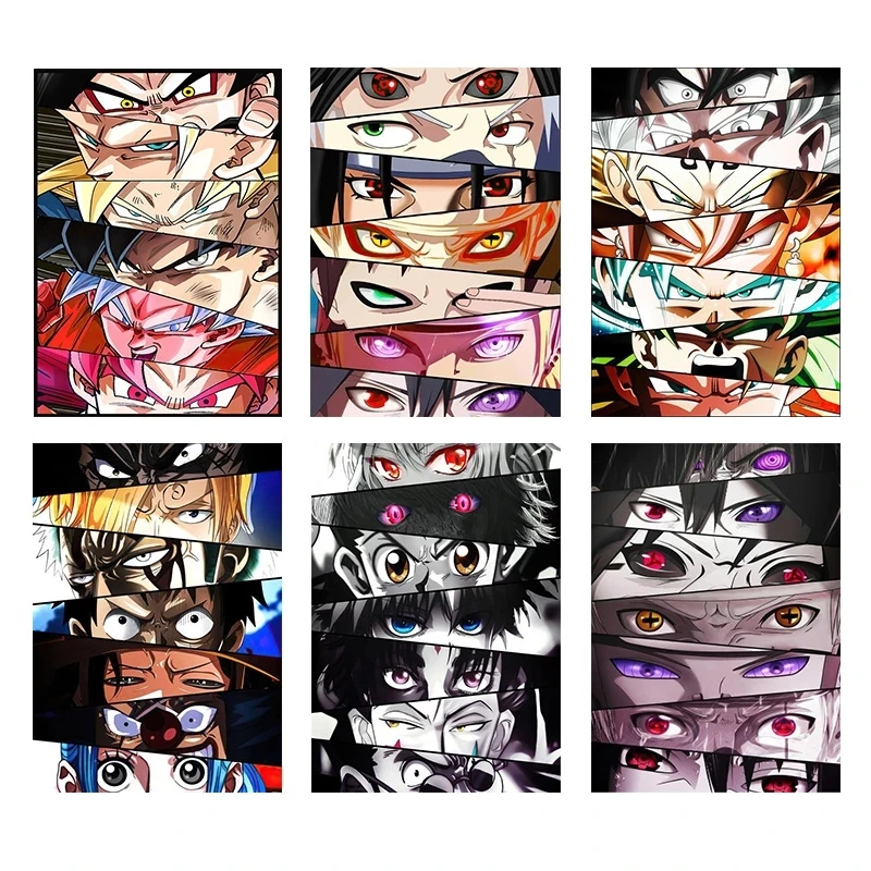 アニメドラゴンボールワンピースnaruto ナルト キャラクター目キャンバス絵画壁画リビングルームの寝室の家の壁の装飾cuadrosギフト 絵画 書道 Aliexpress