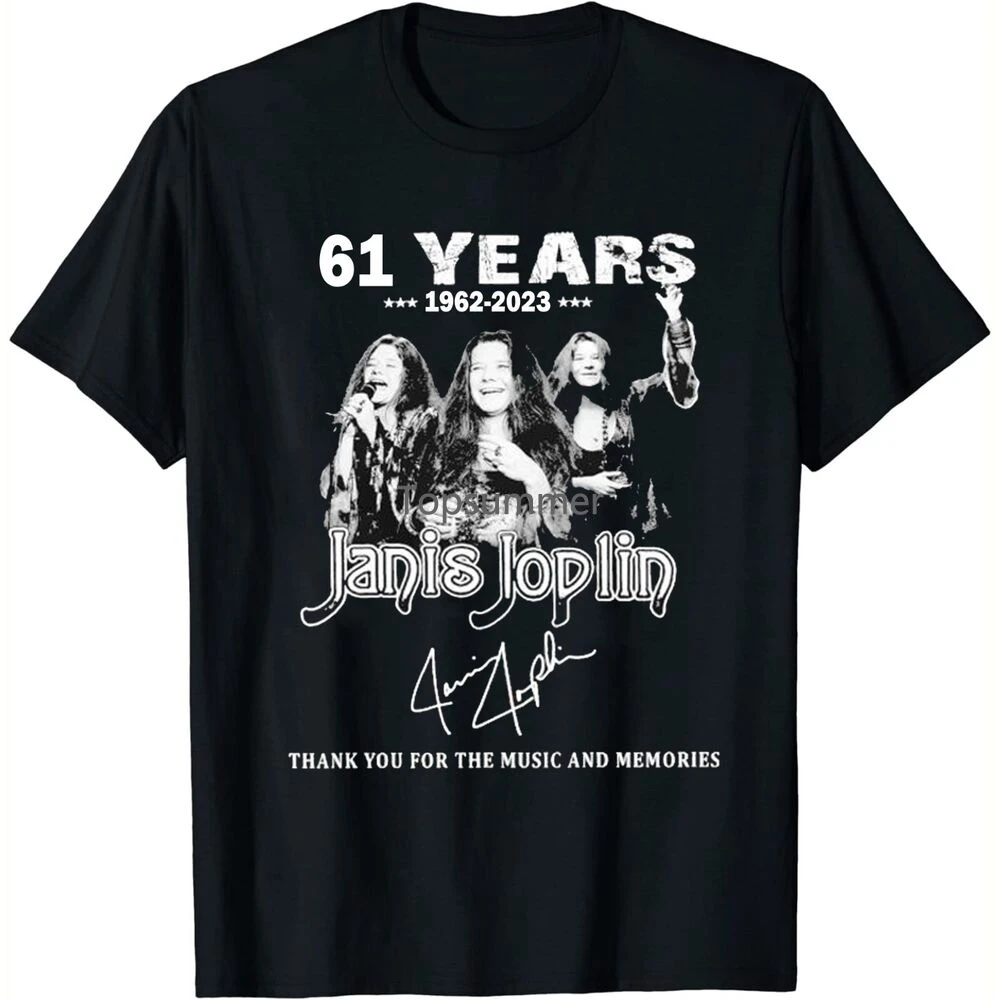 

Rare Janis Joplin 61 Year Shirt Cotton Black S-234Xl T-Shirt Tha1517