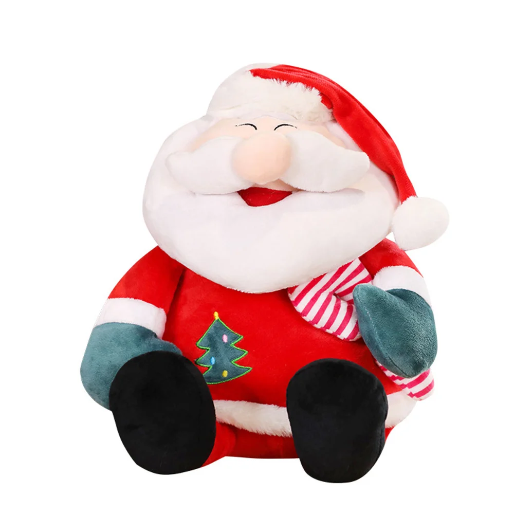 

Christmas Toy Adorable Santa Stuffed Plush Santa Clause Toy (Red)