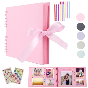 Album per scrapbooking da 11,5 x 8,5 pollici, Libro degli ospiti per matrimonio, Album dei ricordi per anniversario, Album fotografico per matrimonio e album fai da te