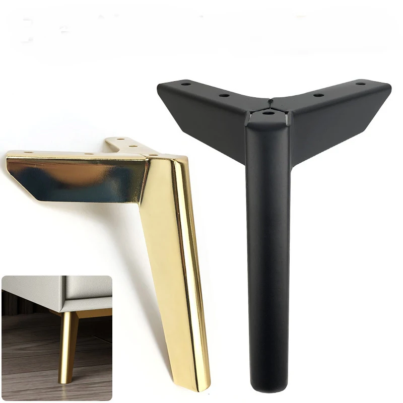 

4pcs Furniture Legs 10/12/15cm Matte Black Metal Sofa Legs DIY Replacement Table Legs Furniture Hardware Accessories