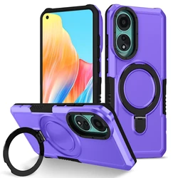 Luxury Armor Bracket Hard Case with Ring Holder & Slide Lens Stand - OPPO F9 (F9 Pro) (PL)