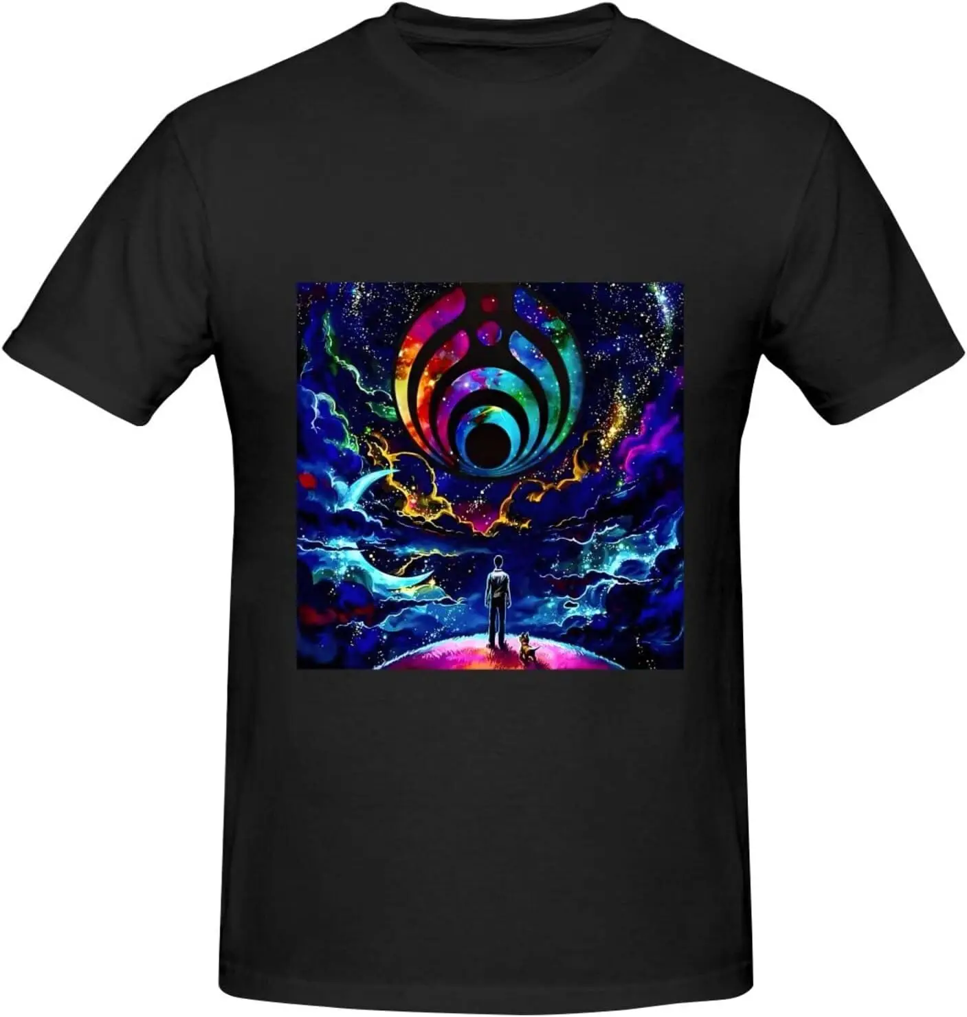 

Bassnectar Men's T-Shirt Basic Short Sleeve Tee Fashion Classic Music Memory Casual Top