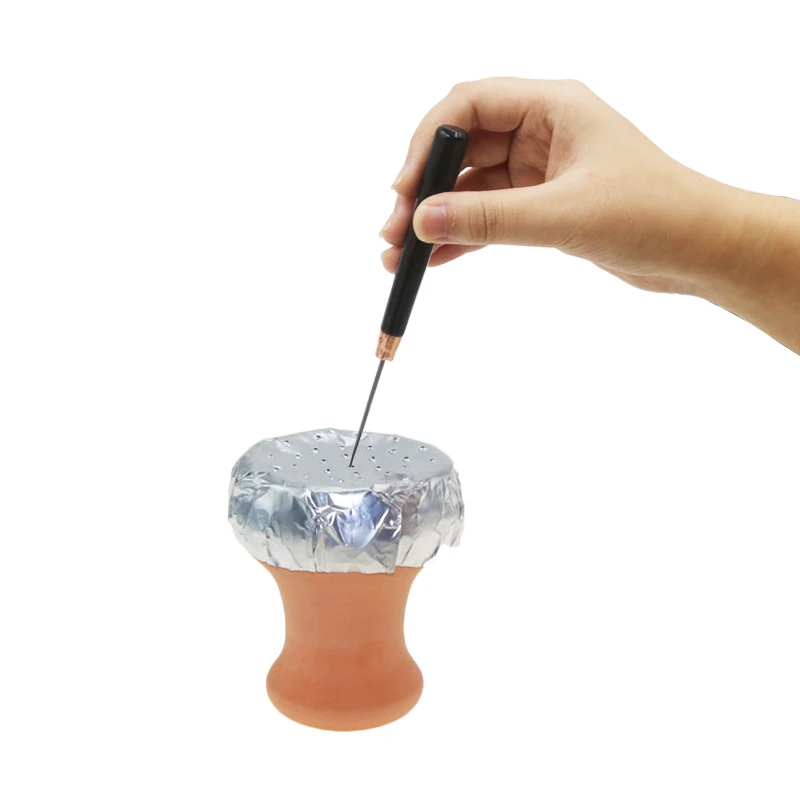 SY 1PC Hookah Smoking Accessories Foil Piercing Tool Single Needle Foil Puncher Chicha Narguile Aluminum Foil Shisha Accessories 4