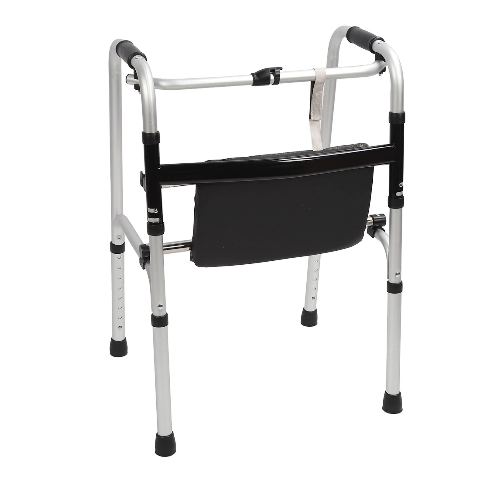 Walker Rest Seat Simple Installation Foldable Folding Walker Attachable Seat Extra Wide Strong Load Bearing for Senior 2