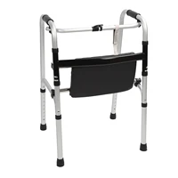 Walker Rest Seat Simple Installation Foldable Folding Walker Attachable Seat Extra Wide Strong Load Bearing for Senior 2