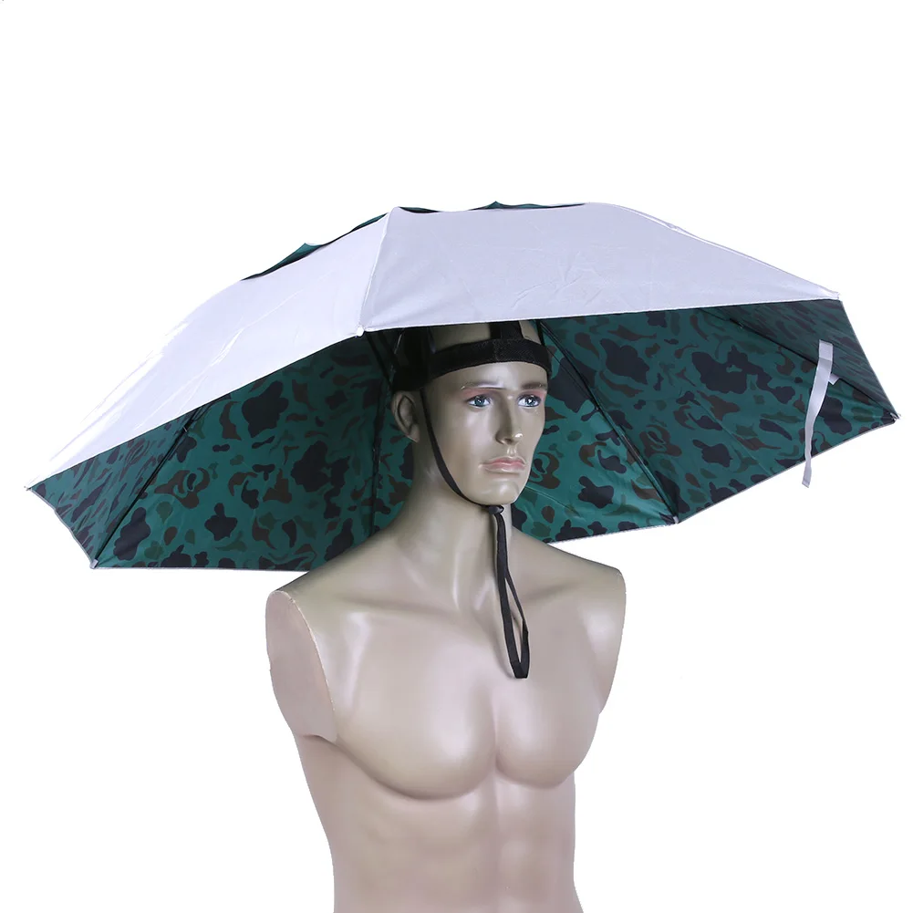 Outdoor Head-Mounted Foldable Umbrella Hat Fishing Cap Waterproof Cycling Hiking Camping Sun Shade Umbrella Hat folding umbrella,mini sun umbrella,sun umbrella,automatic sun umbrella