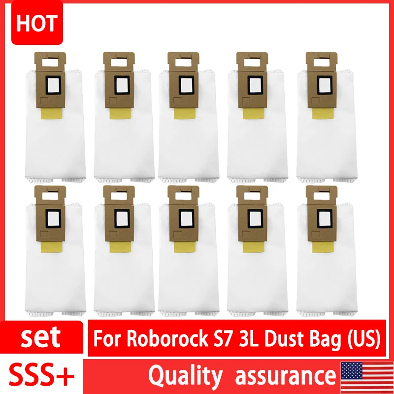 

North American RockDock 3L Dust Bag Replacement For Xiaomi Roborock S7 Auto-Empty Dock Robotic Vacuum Cleaner Spare Parts