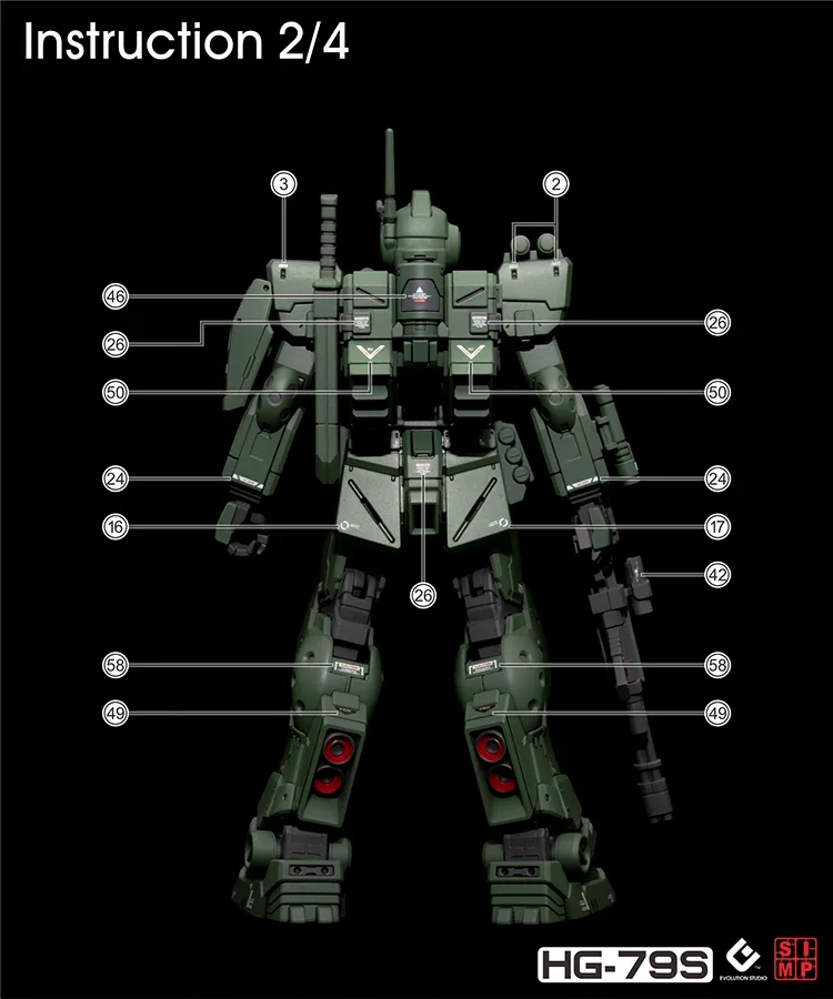 EVO HG-79S 형광 워터 슬라이드 데칼 HG 1/144 RGM-79S GM 스파르탄 초고정밀 취미 DIY 조립 모델 장식에 적합