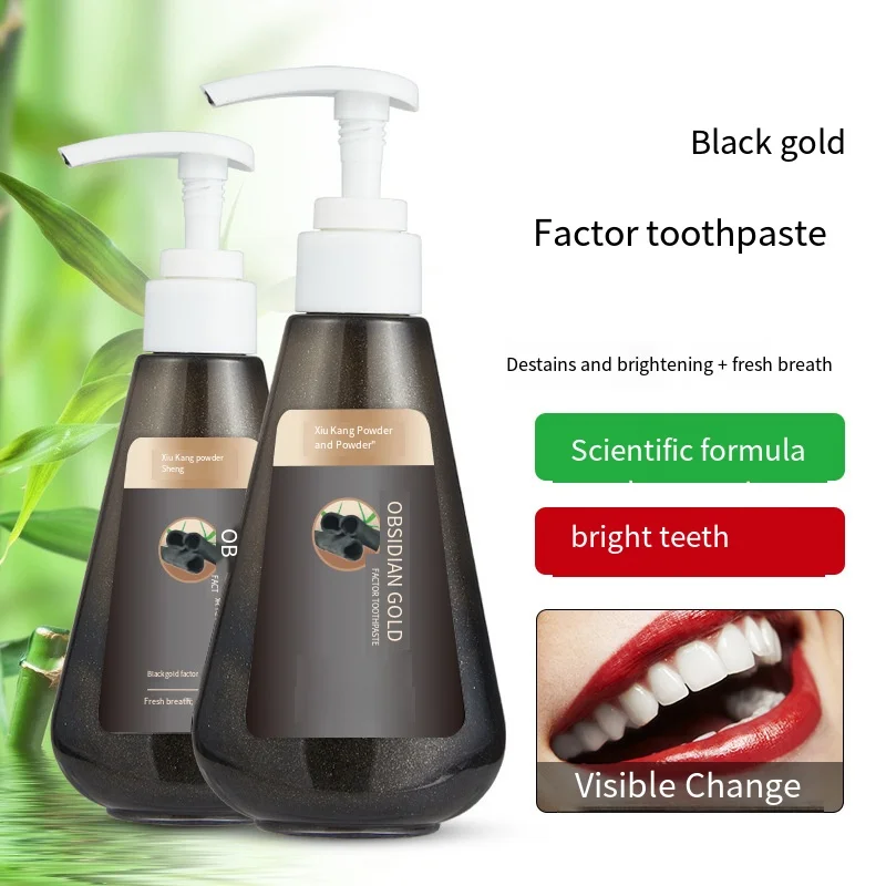 Black Gold Toothpaste Refresh Your Mouth and Protect Your Gums Light
