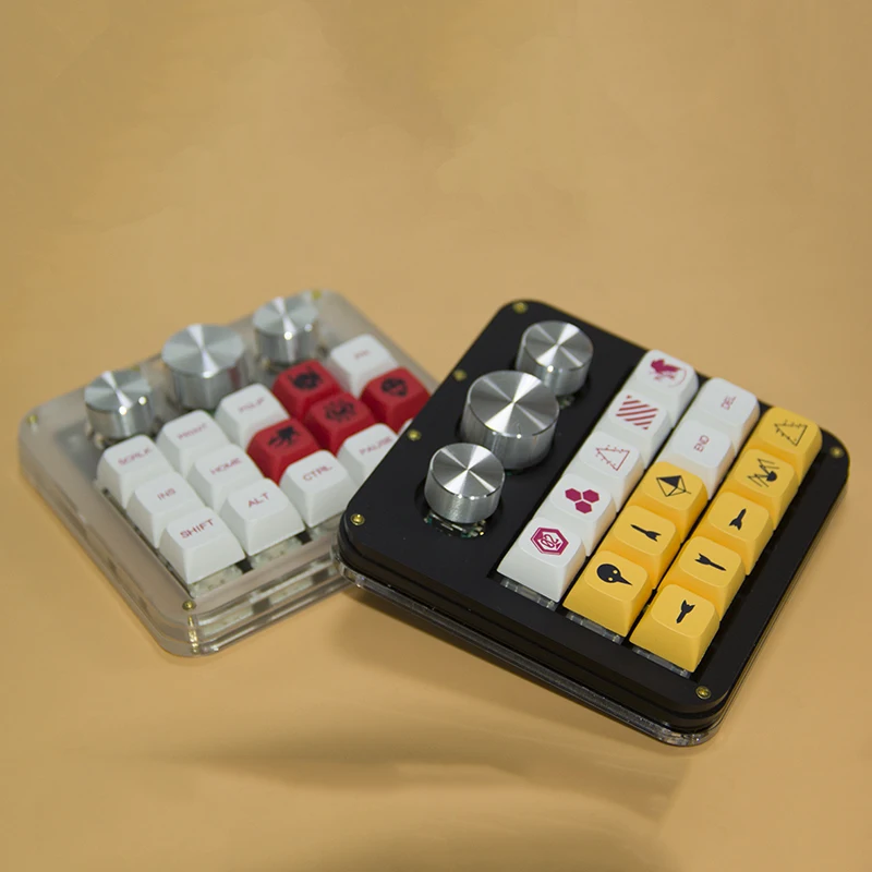 Макросъемка клавиатуры 15Key + 3 Ручка механическая | AliExpress