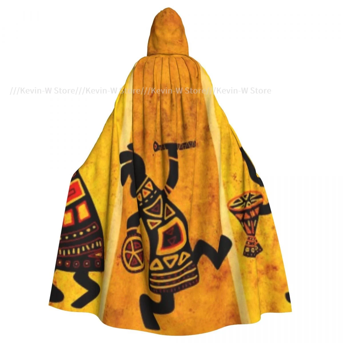 

Dancing Musicians Hooded Cloak Polyester Unisex Witch Cape Costume Accessory