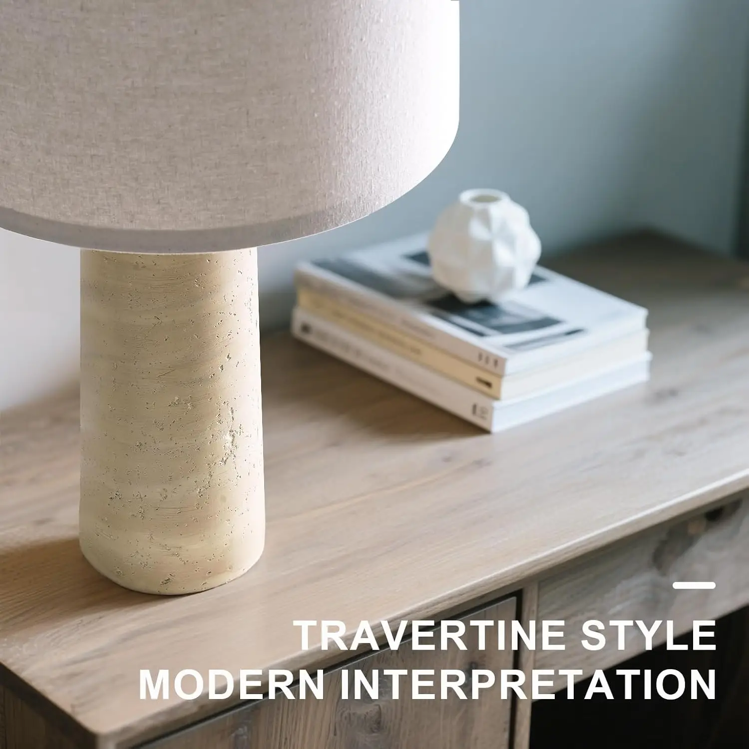 Travertine-inspired lamp image 4