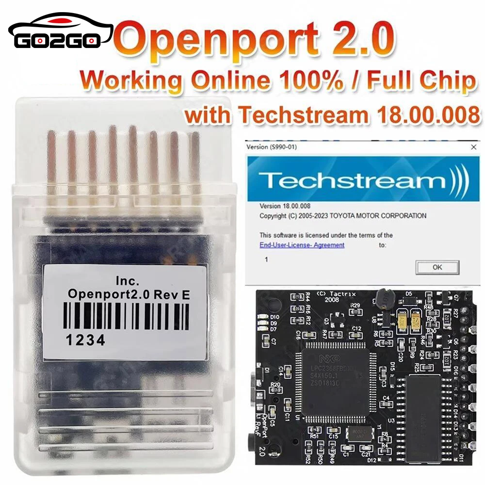 Tactrix Openport 2.0 Gold Full Chip J2534 ECU FLASH Will Not Lock