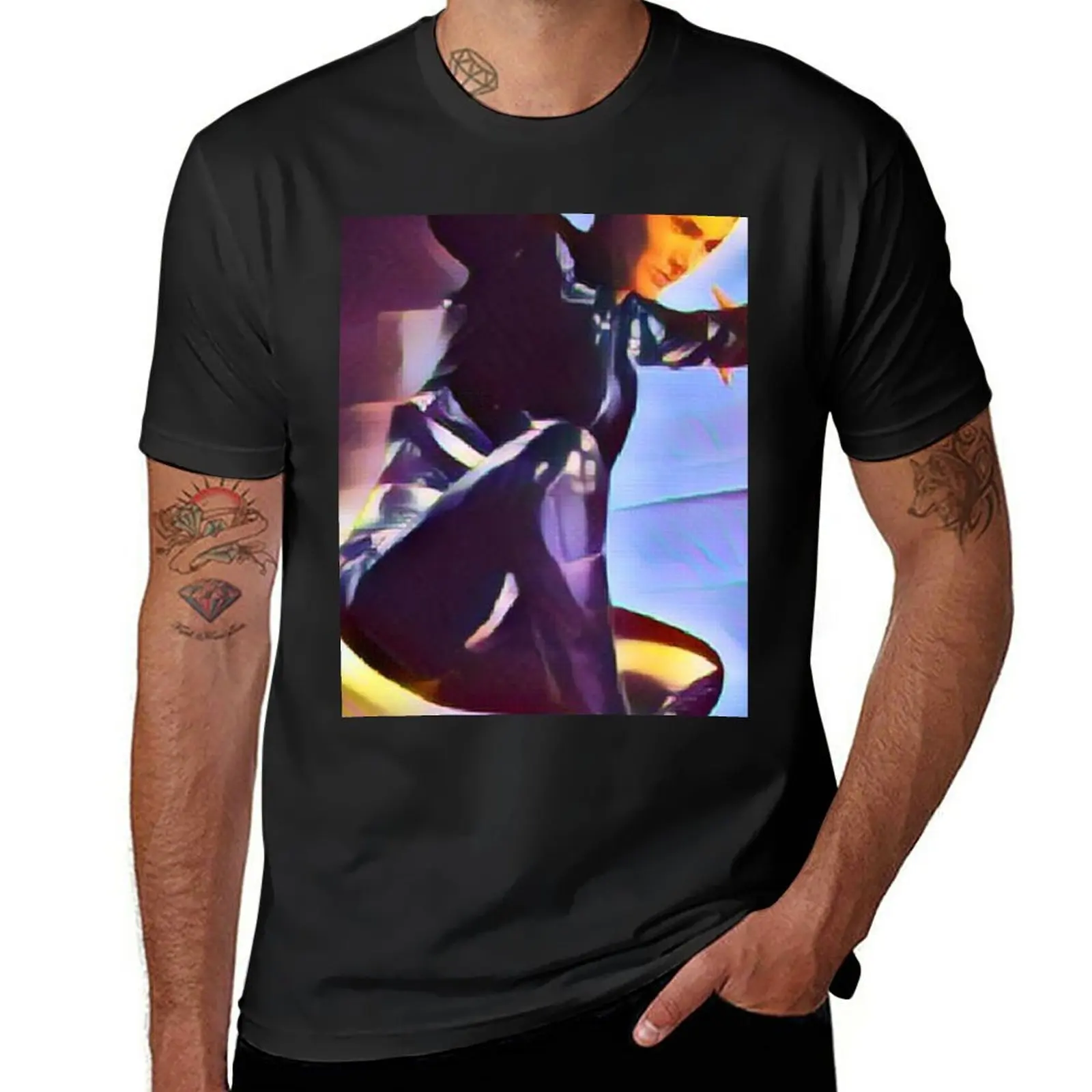 The Matrix Trinity - The Matrix Trinity E Neo - The Matrix Trinity Costumes T-Shirt Magliette Grafiche Magliette Nere Semplici Da Uomo