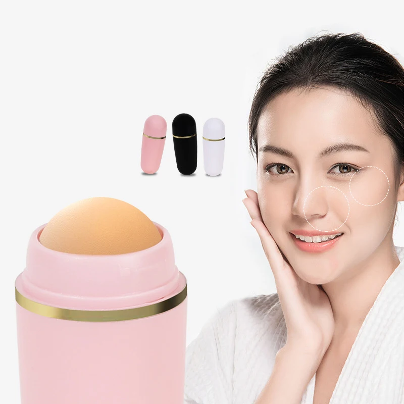 

1PC Face Oil Absorbing Roller Skin Care Tool Volcanic Stone Oil Absorber Washable Facial Oil Removing Care Skin Makeup Tool